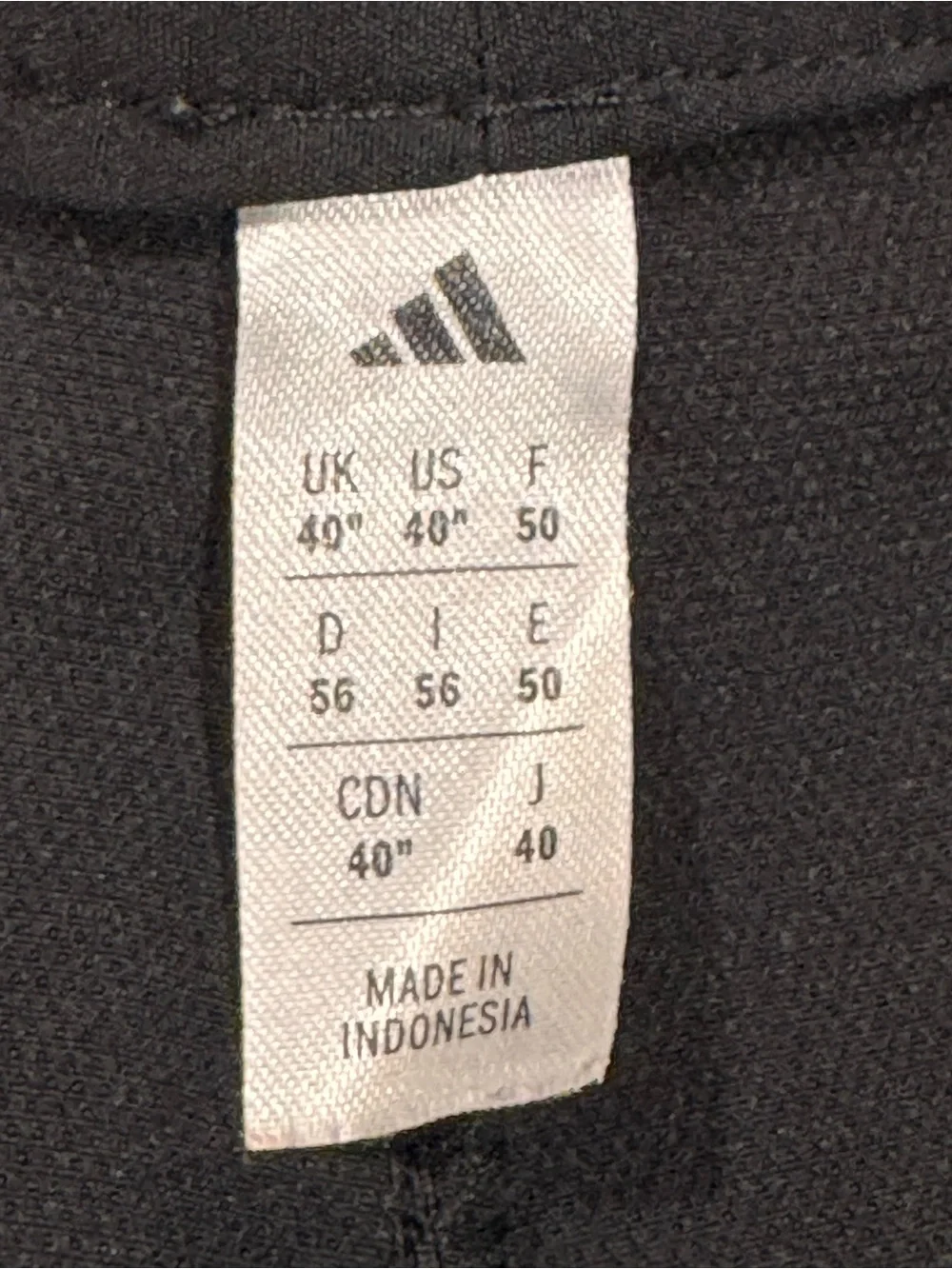 adidas Recycled Content Golf Shorts Black Flat Front Smooth Waist Men Size 40